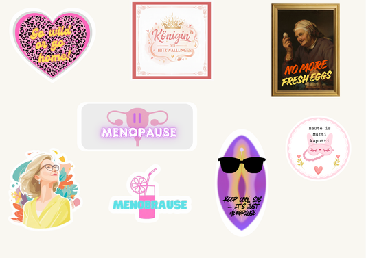 "Statement mit Augenzwinkern" Sticker-Bundle – Wähle deine 5 Favoriten!