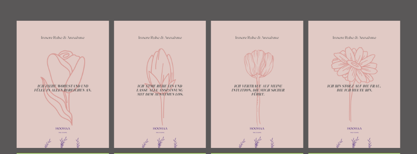 "Intuition" Affirmationskarten für ein positives Denken in der Menopause zu mehr Achtsamkeit & Selbstliebe