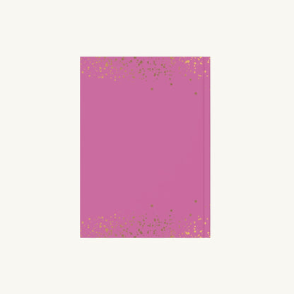 "Time to Shine" Journal A5 – Stilvolles Notizbuch mit Goldsternen in rosa