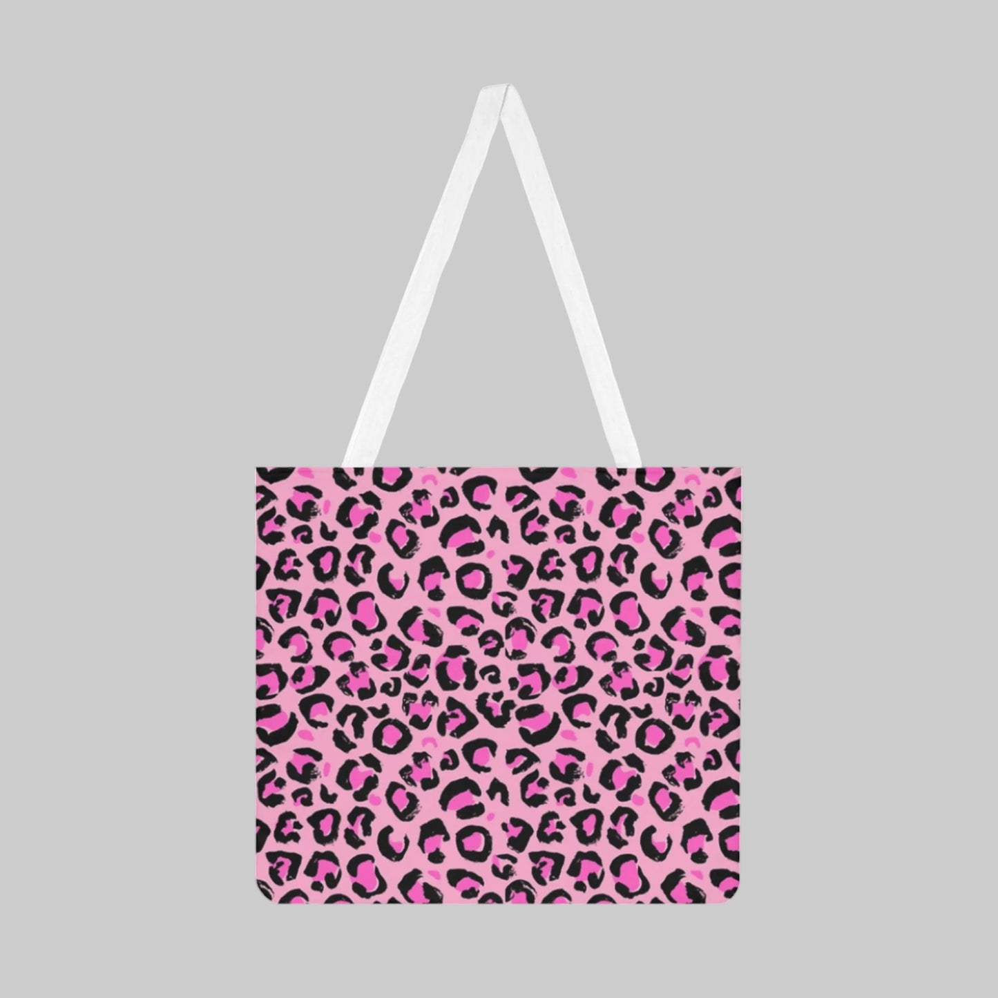 "Go Wild" Robuste Stofftasche mit Leo-Print – Stylische Tote Bag in Pink
