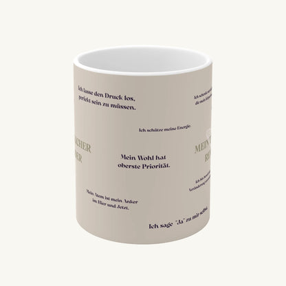 "Mein Täglicher Reminder" Keramikbecher mit Affirmationen zur Self-Care – 330ml