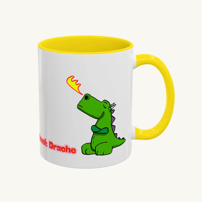 „Hormonlevel: Drache“ – Süße Tasse mit kleinem Drachen als humorvolles Geschenk -330ml
