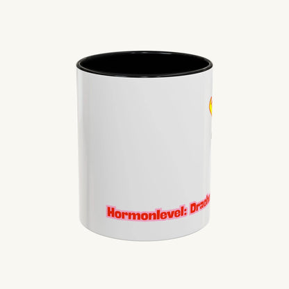 „Hormonlevel: Drache“ – Süße Tasse mit kleinem Drachen als humorvolles Geschenk -330ml