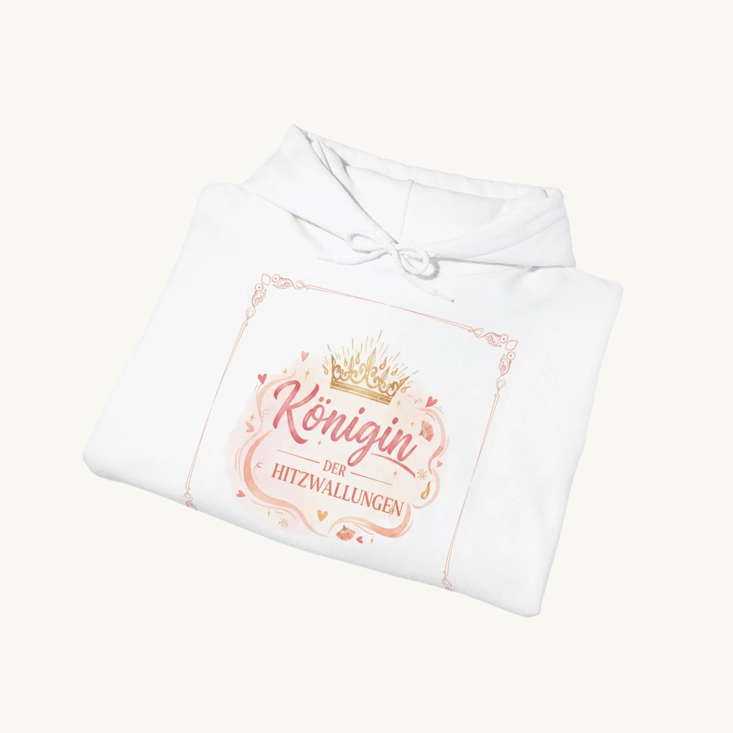 "Königin der Hitzwallungen" Kuscheliger Hoodie für Damen