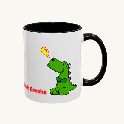 „Hormonlevel: Drache“ – Süße Tasse mit kleinem Drachen als humorvolles Geschenk -330ml