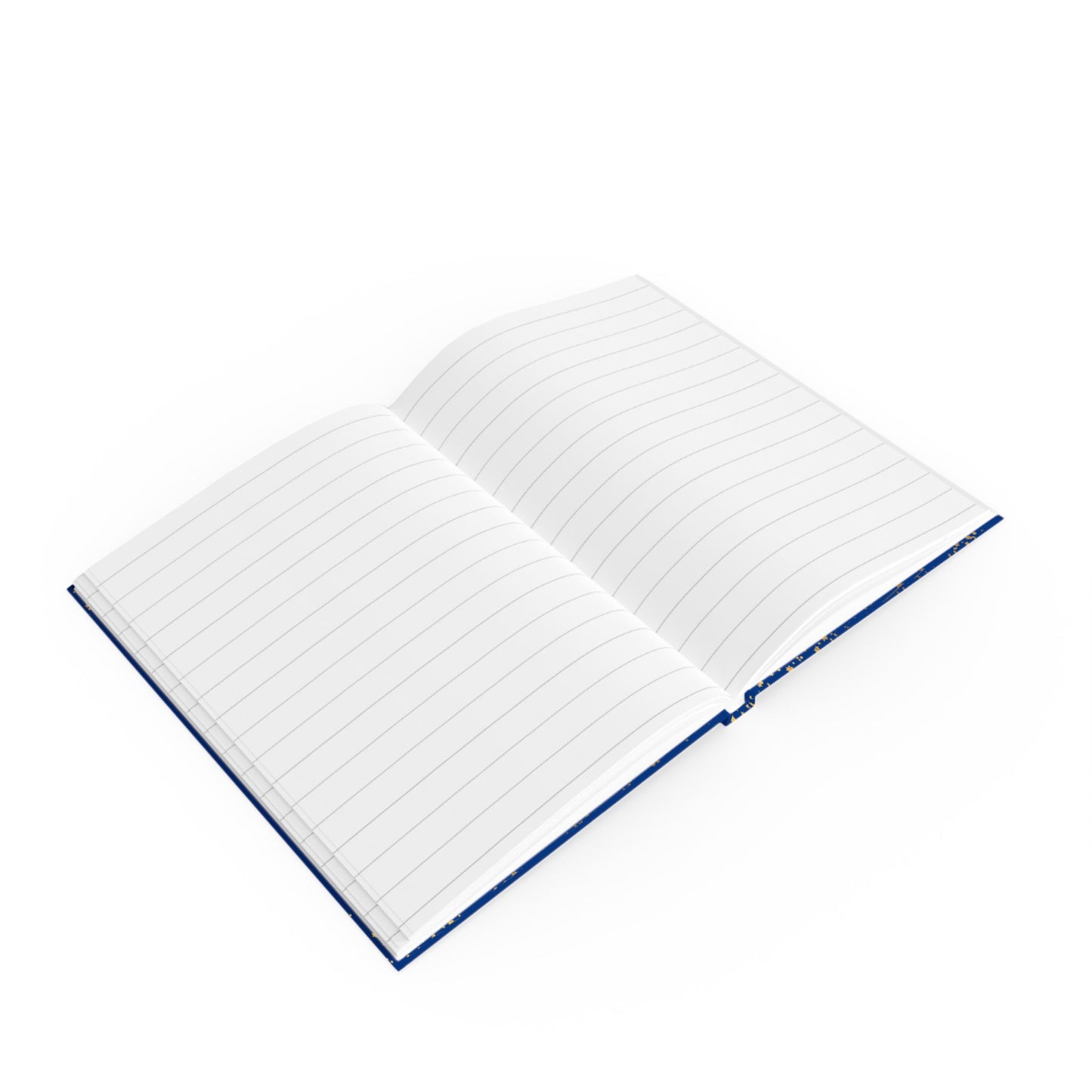 "Time to Shine" Journal A5 – Stilvolles Notizbuch mit Goldsternen in blau