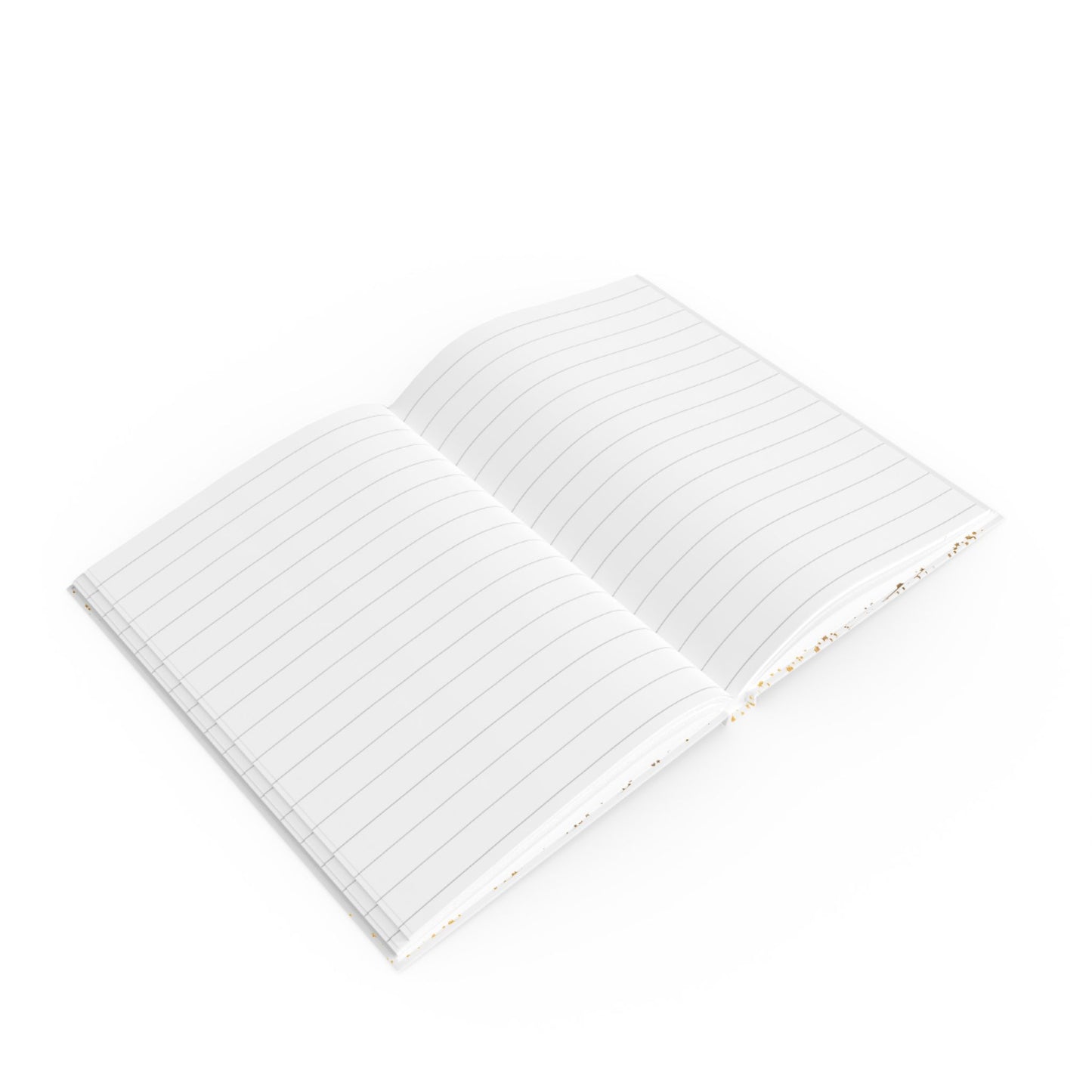 "Time to Shine" Journal A5 – Stilvolles Notizbuch mit Goldsternen in weiß