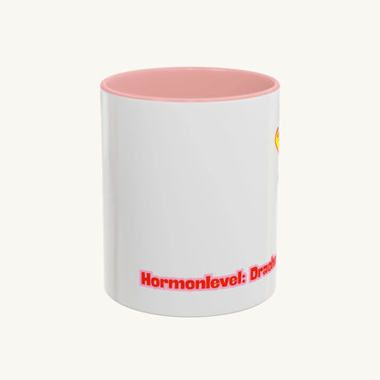 „Hormonlevel: Drache“ – Süße Tasse mit kleinem Drachen als humorvolles Geschenk -330ml