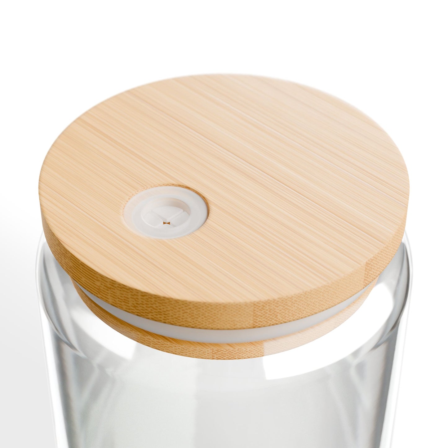 "Time to shine, Darling" Glas-Tumbler mit Bambusdeckel & Glasstrohhalm – 500ml