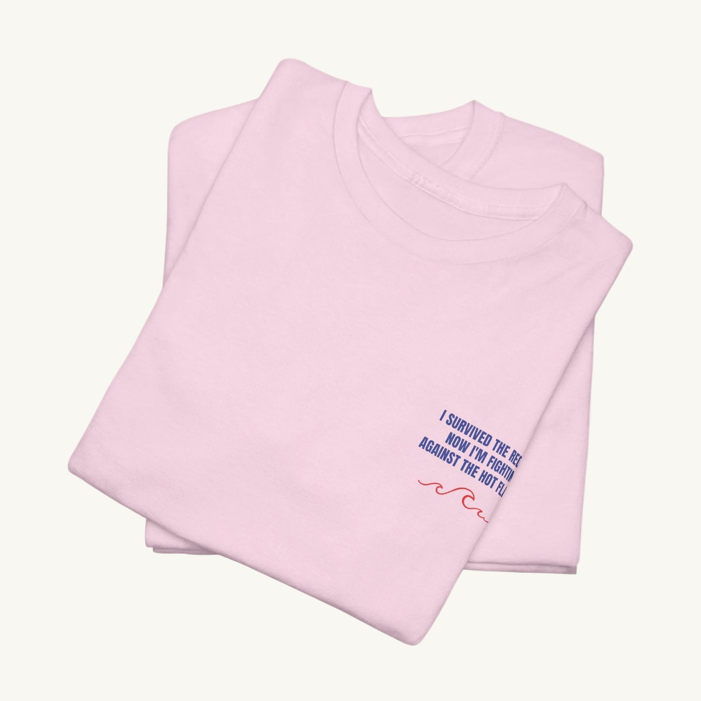"I Survived the Red Sea" Damen T-Shirt – Statement Shirt mit Spruch für Frauen in der Menopause