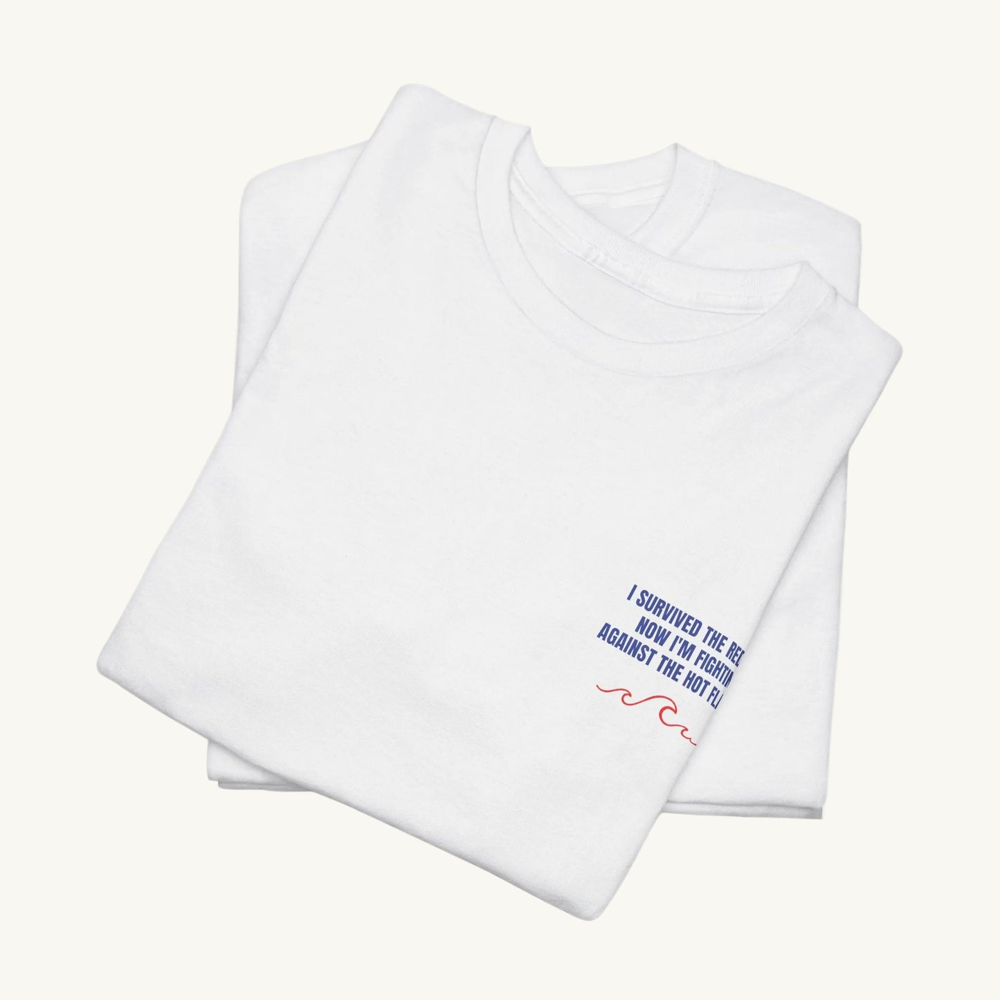 "I Survived the Red Sea" Damen T-Shirt – Statement Shirt mit Spruch für Frauen in der Menopause