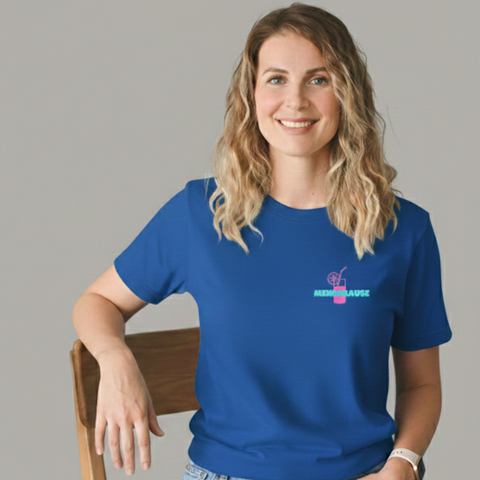 "Menobrause" Damen T-Shirt – Cooles Statement-Shirt mit Spruch für Frauen in der Menopause