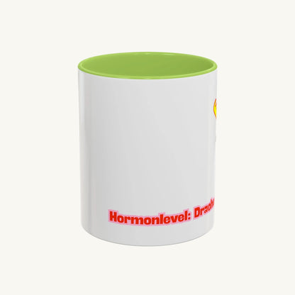„Hormonlevel: Drache“ – Süße Tasse mit kleinem Drachen als humorvolles Geschenk -330ml