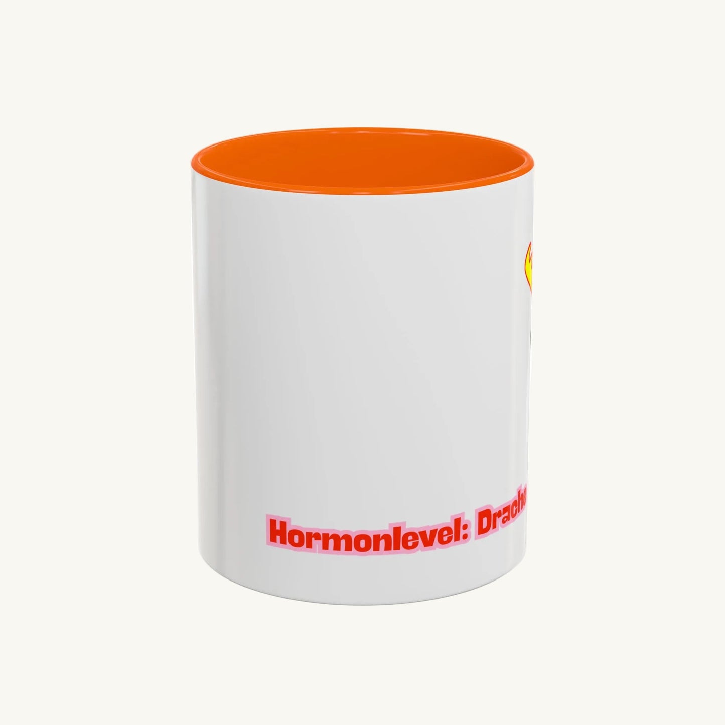 „Hormonlevel: Drache“ – Süße Tasse mit kleinem Drachen als humorvolles Geschenk -330ml