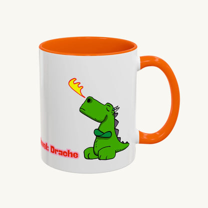 „Hormonlevel: Drache“ – Süße Tasse mit kleinem Drachen als humorvolles Geschenk -330ml